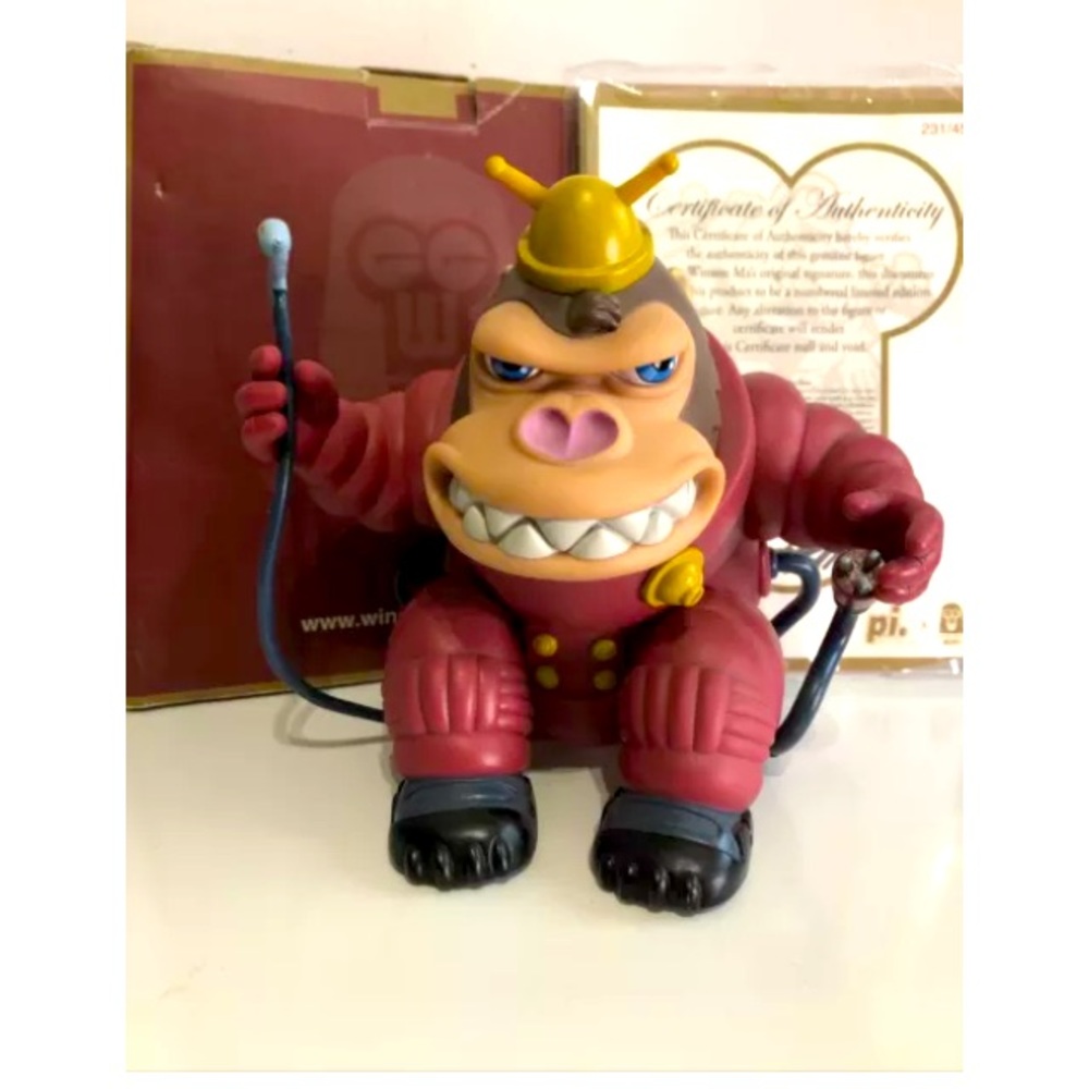 Collectible Adam Ape Kingdom Winston Ma Art Figure Numbered, Signed w/ COA